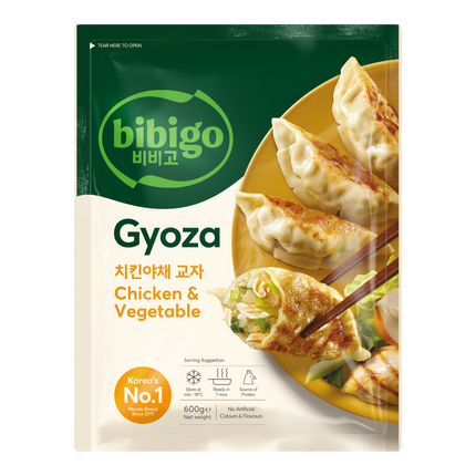 CJ BIBIGO Gyoza Dumplings Chicken and Vegetable 600g (Case 12)