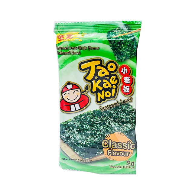 TAOKAENOI Roasted Seaweed (Korean Style) Classic 2g - Longdan Official Online Store