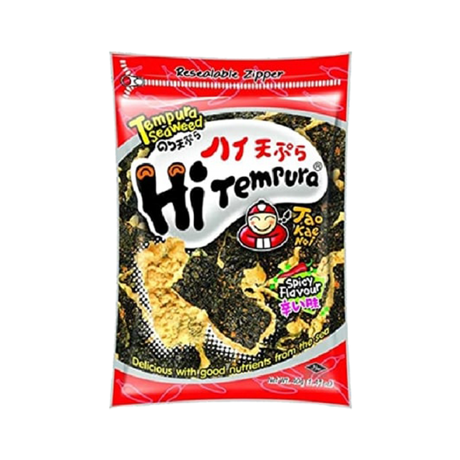 TAOKAENOI Hi-Tempura Crisp Seaweed - Spicy 40g - Longdan Official