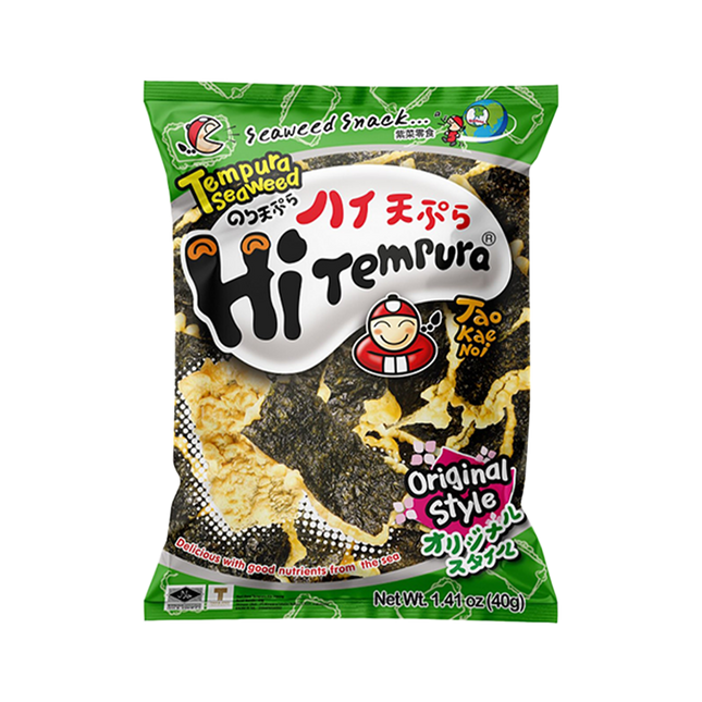 TAOKAENOI Hi-Tempura Crisp Seaweed - Original 40g - Longdan Official