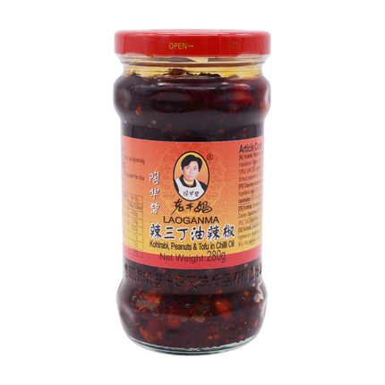 Lao Gan Ma Kohrabi, Peanut, Tofu in Chilli Oil 280g - Longdan Online Supermarket