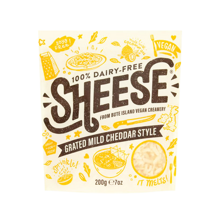 BUTE ISLAND FOODS Grated Mild Cheddar Style 200g - Longdan Official