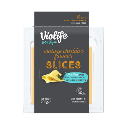 VIOLIFE Sleeved Slices - Mature Cheddar 200g (Frozen) - Longdan Official
