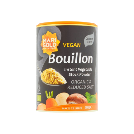 MARIGOLD ORG GF Bouillon Powder Grey - Low Salt 500g (Case 6)