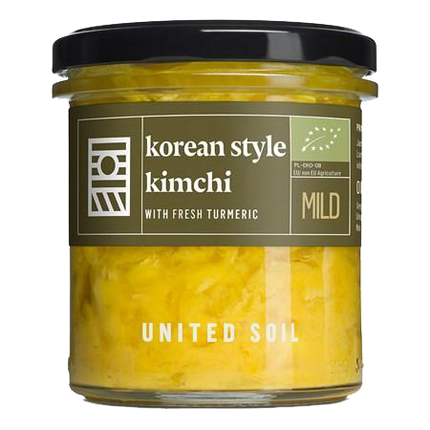 UNITED SOIL Organic Korean Style Kimchi with Fresh Turmeric 290g - Longdan Official