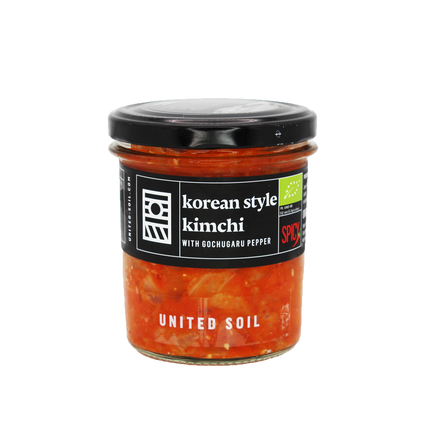 UNITED SOIL Organic Korean Style Kimchi with Gochugaru Pepper 290g - Longdan Official