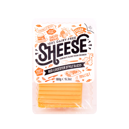BUTE ISLAND FOODS Red Leicester Style Slices 180g - Longdan Official