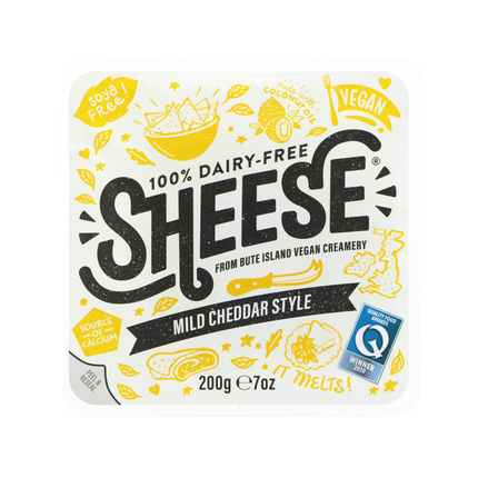 BUTE ISLAND FOODS Mild Cheddar Style Slices 180g - Longdan Official