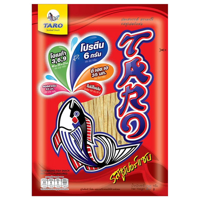 Taro Fish Line Snack Hot Chilli (Red) 25g - Longdan Official Online Store