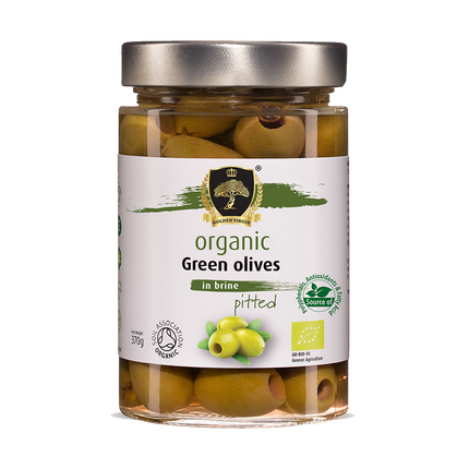 Golden Virgin organic green chalkidiki olives
pitted 370g - Longdan Official Online Store