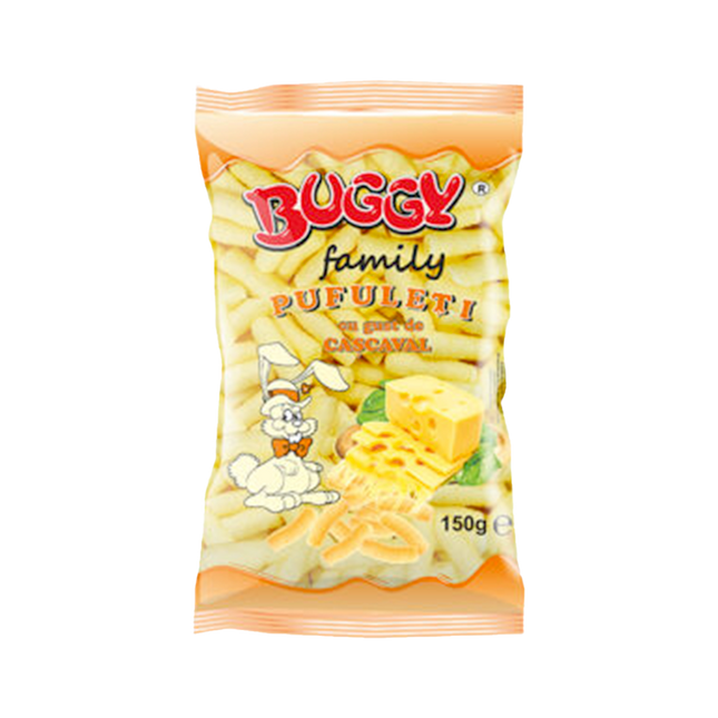 BUGGY FAMILY Cheese Corn Flips 150g (Case 10)