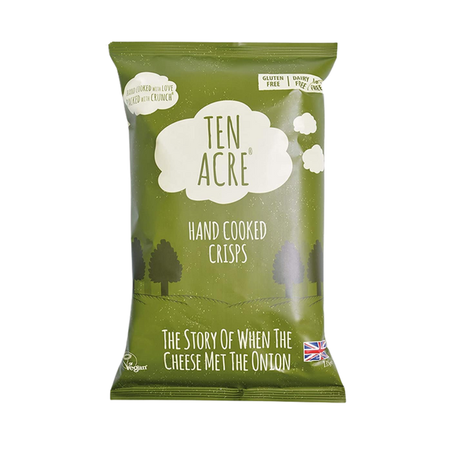 TEN ACRE Crisps Cheese & Onions 40g (Case 24)