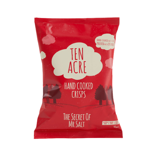 TEN ACRE Crisps Salted 40g (Case 24)