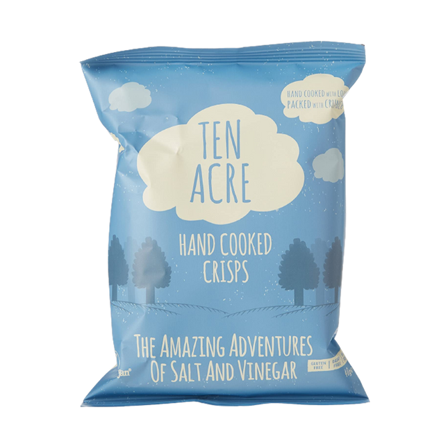 TEN ACRE Crisps Salted & Vinegar 40g (Case 24)