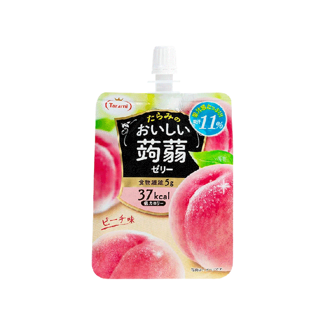 TARAMI Oishi Konjac Jelly Peach Flavour 150g (Case 36)