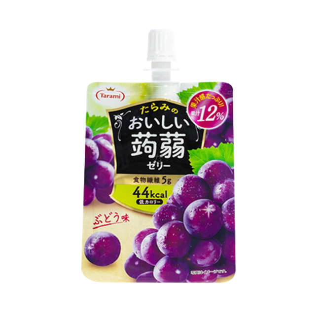 TARAMI Oishi Konjac Jelly Grape Flavour 150g (Case 36)