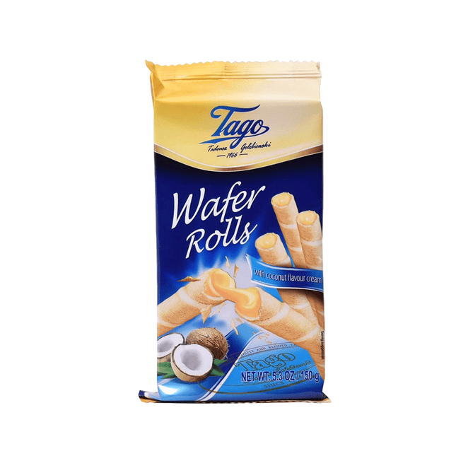 TAGO Wafer Rolls - Coconut 260g (Case 24)