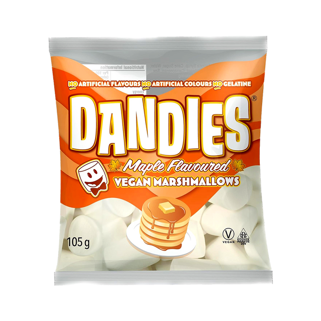 DANDIES Vegan Marshmallows Maple 105g (Case 20)