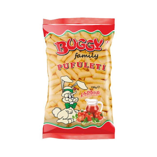 BUGGY FAMILY Ketchup Corn Flips 150g (Case 10)