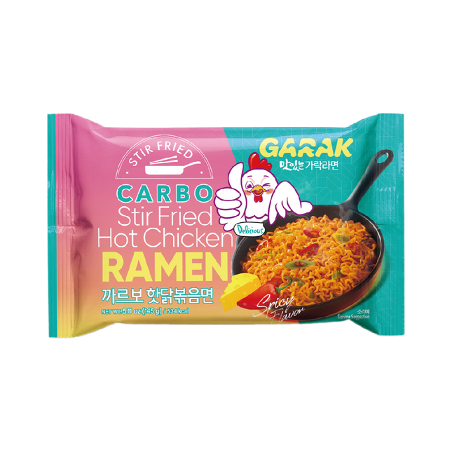 GARAK Carbonara Hot Chicken Stir-fry Ramen 145g (Case 40)