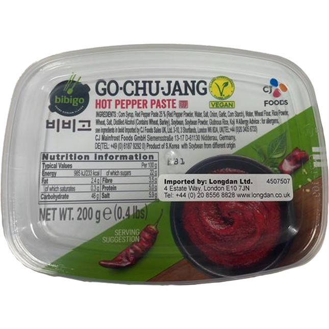 CJ BIBIGO Red Pepper Paste ( Vegan ) 200g (Case 32)