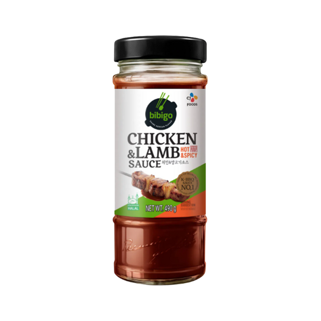 CJ BIBIGO Chicken & Lamb Sauce Hot & Spicy 490g (Case 12)