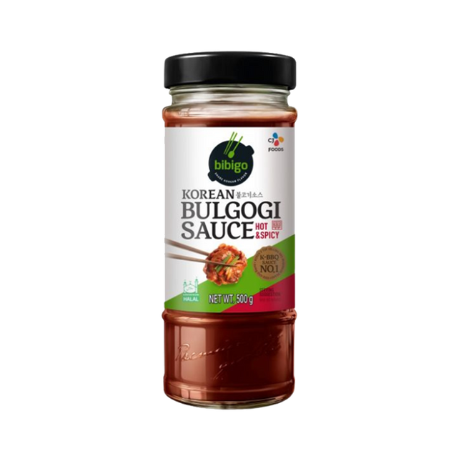 CJ BIBIGO Korea Bulgogi Sauce Hot & Spicy 500g (Case 12)