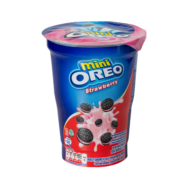 OREO Mini Cups Strawberry Cookies 61.3g (Case 24)