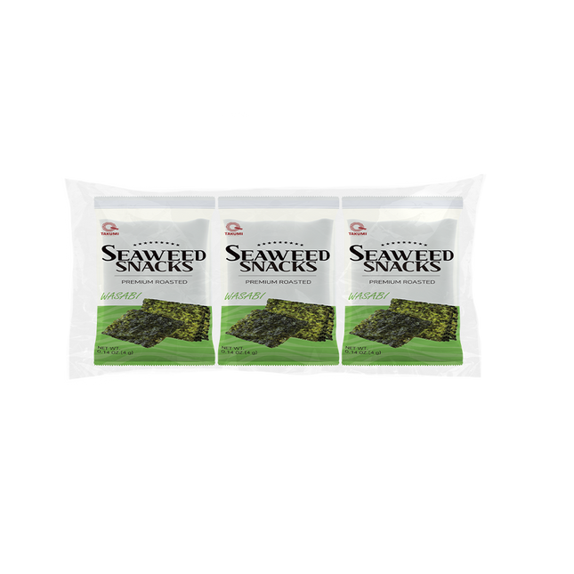 TAKUMI Seaweed Snack Wasabi (3pcs) (3pcs × 4g) (Case 24)