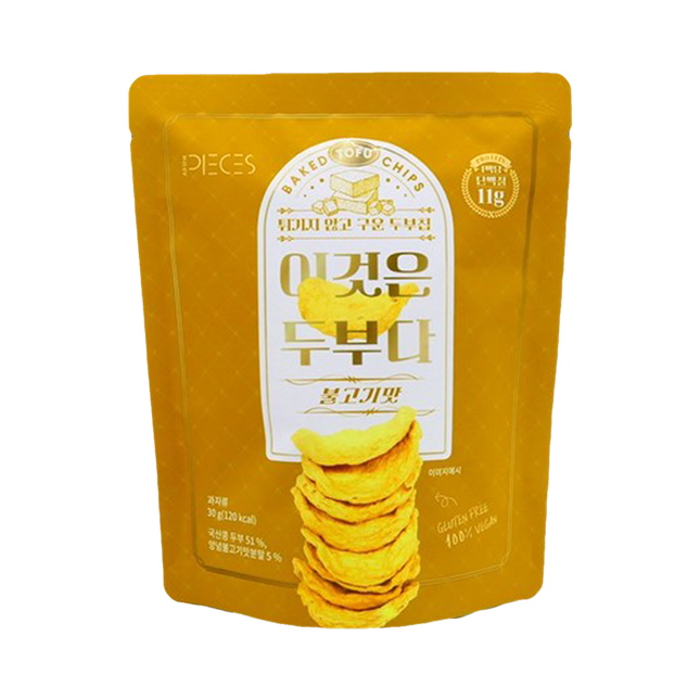 ALL THE PIECES Baked Tofu Chips Bulgogi Flavour 30g (Case 50)