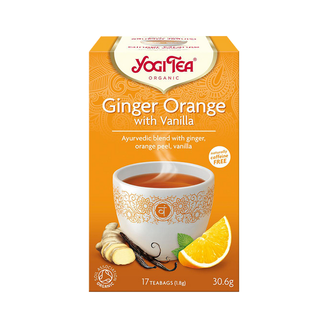 YOGI TEA Ginger Orange & Vanilla 17 bags (Case 6)