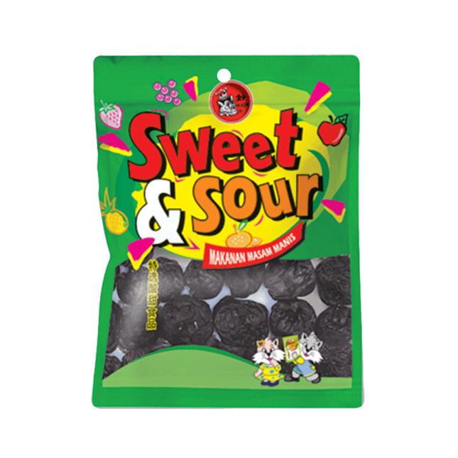 Sweet & Sour Dried Fruit Seedless Plum 55G. (Case 15)