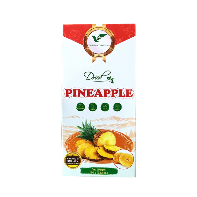 THANH CONG VINA Dried Pineapple 100Gr (Case 38)