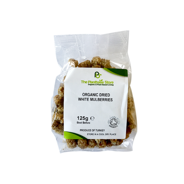 The Plantbase Store Organic Mulberries white 125g - Longdan Online Supermarket
