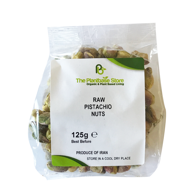 The Plantbase Store Organic Pistachios Raw Kernels 125g - Longdan Online Supermarket