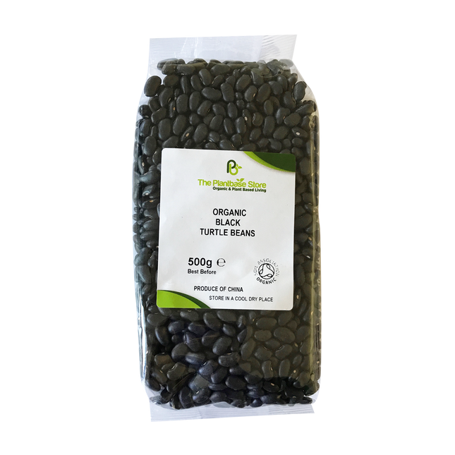The Plantbase Store Organic Black Turtle Beans 500g - Longdan Online Supermarket