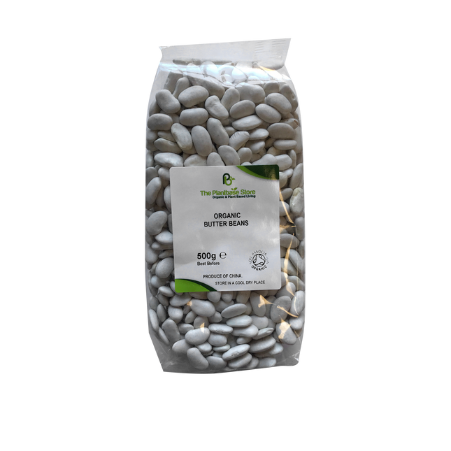 The Plantbase Store Organic White Butter Beans 500g - Longdan Online Supermarket