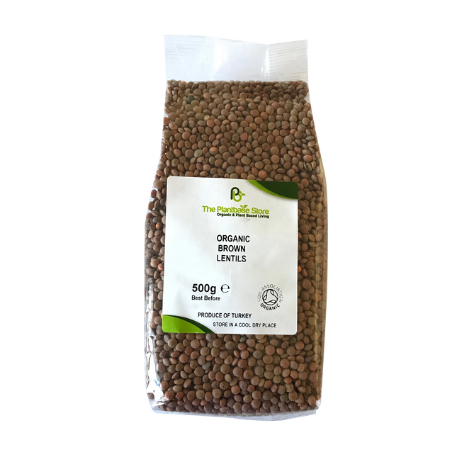 The Plantbase Store Organic Lentils Brown 500g - Longdan Online Supermarket