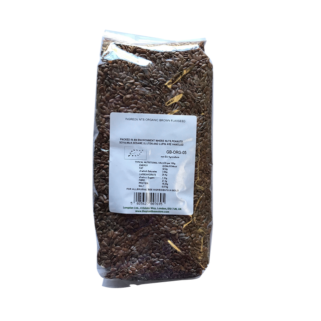 The Plantbase Store Organic Brown Linseed 500g - Longdan Online Supermarket