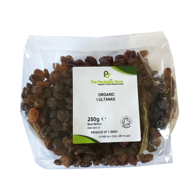The Plantbase Store Organic Sultanas 250g - Longdan Online Supermarket