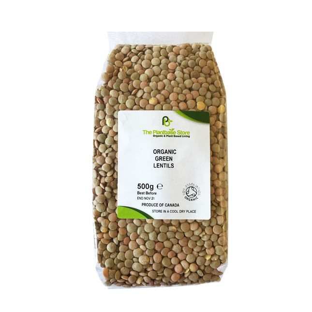 The Plantbase Store Organic Lentils Green 500g - Longdan Online Supermarket