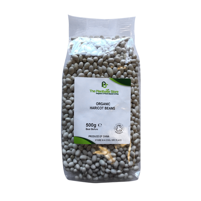 The Plantbase Store Organic Haricot Beans 500g - Longdan Online Supermarket