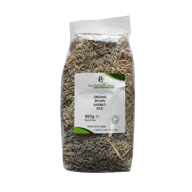The Plantbase Store Organic Brown Basmati Rice 500g - Longdan Online Supermarket