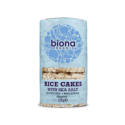 BIONA Organic Rice Cakes w/ Salt Wholegrain (low fat) 100g - Longdan Online Supermarket