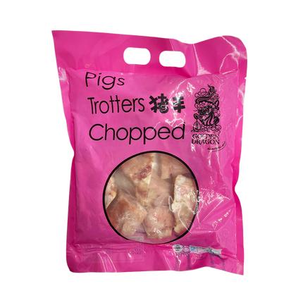 GOLDEN DRAGON Pig Feet Trotters (Cut) 1kg - Longdan Official