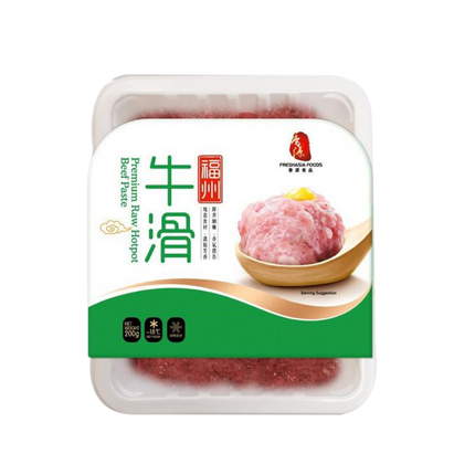 FRESHASIA Premium Raw Hotpot Beef Paste 200g (Frozen) - Longdan Official