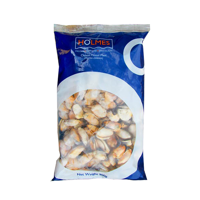 Holmes Chilean Mussel Meat 100/200 900g net (Frozen) (Case 10)