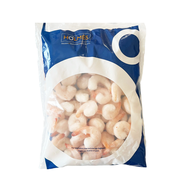 Holmes IQF Cooked PTO King Prawns 31/40 908gnet (Frozen) (Case 5)