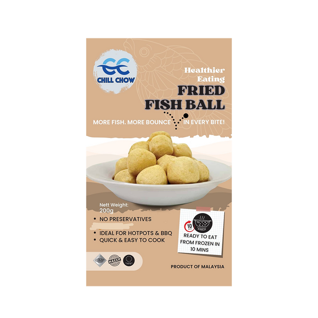 CHILL CHOW Fried Fish Ball 200g (Frozen) (Case 50)