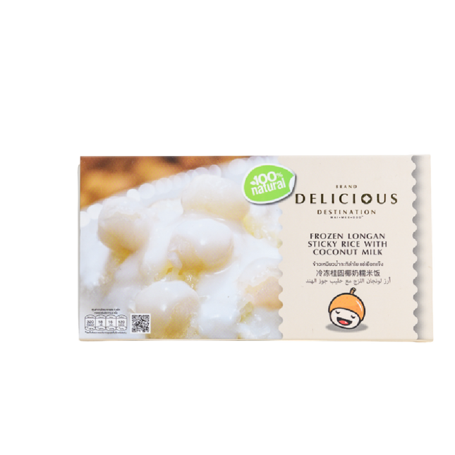DELICIOUS Longan Sticky Rice with Coconut Milk 200g (Case 12)